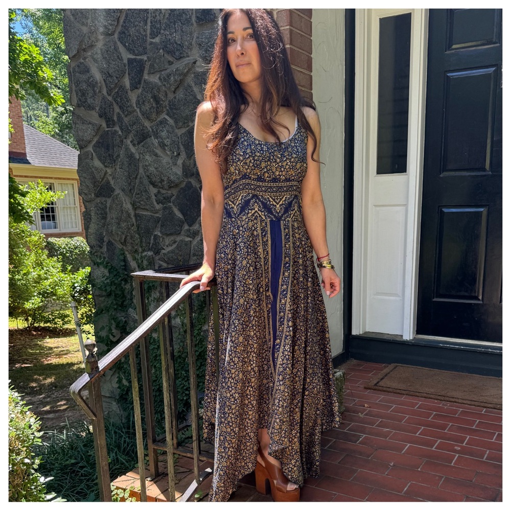 Beautiful Silk Blend One of a Kind Sleeveless Maxi Dress